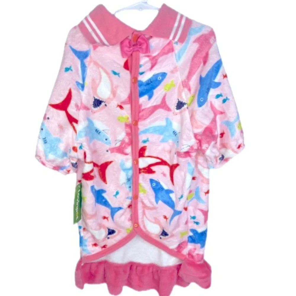 LOVINPET Soft Flannel Dog Dress In Big Bites Pink Size XXL - Picture 11 of 12